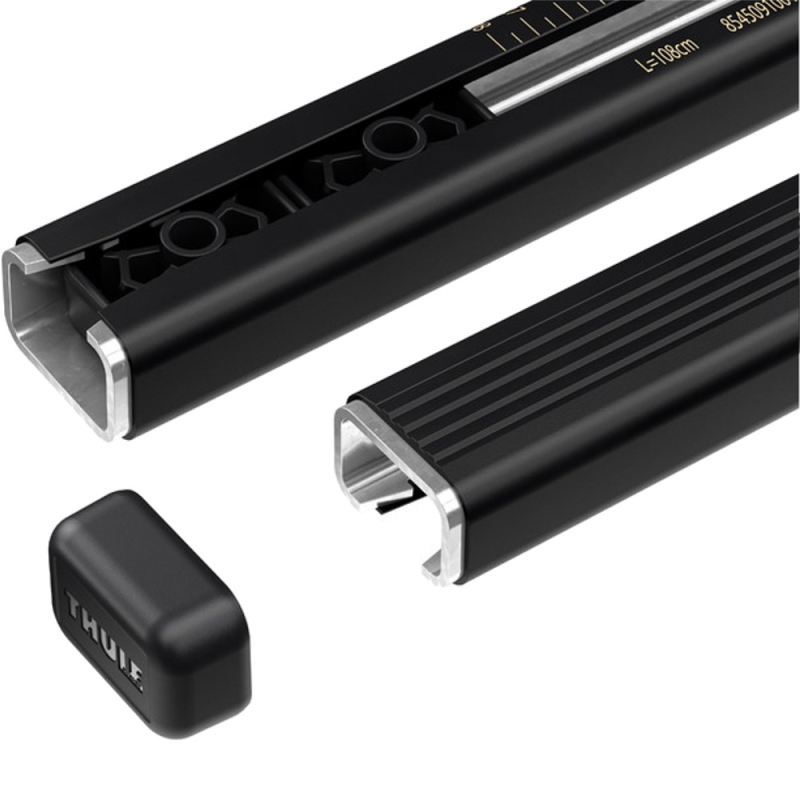 Bagażnik Dachowy Thule SquareBar Evo Jeep Commander 5-dr SUV 06-10 zintegrowane relingi srebrny