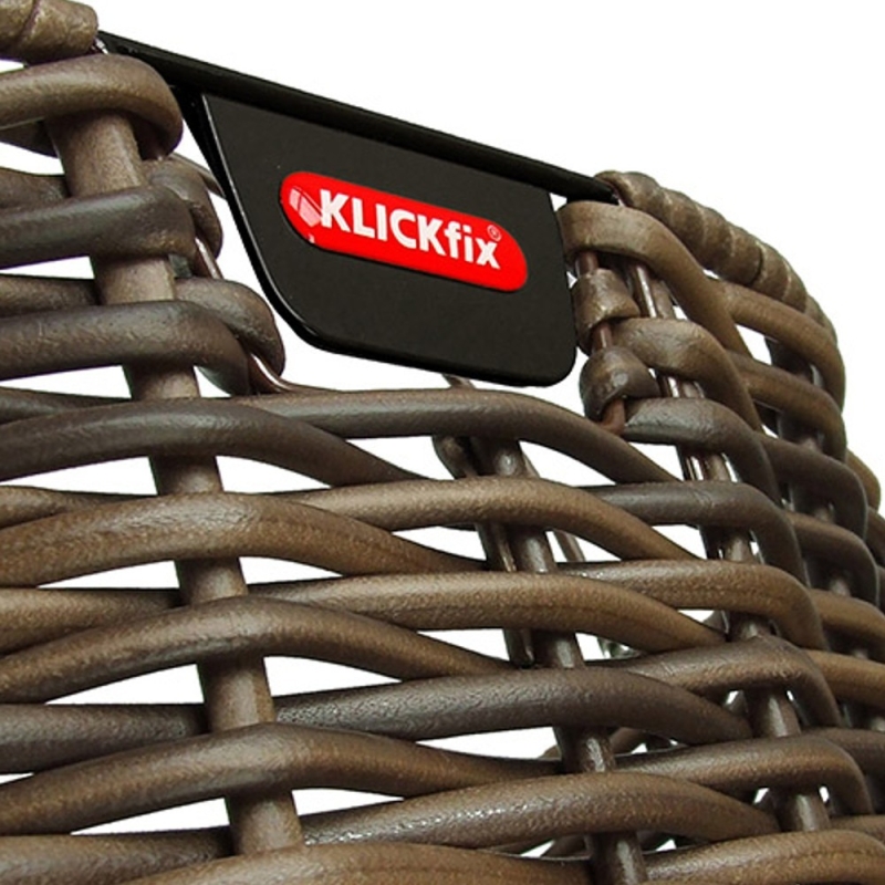 Koszyk na rower KlickFix Structura Oval Brown