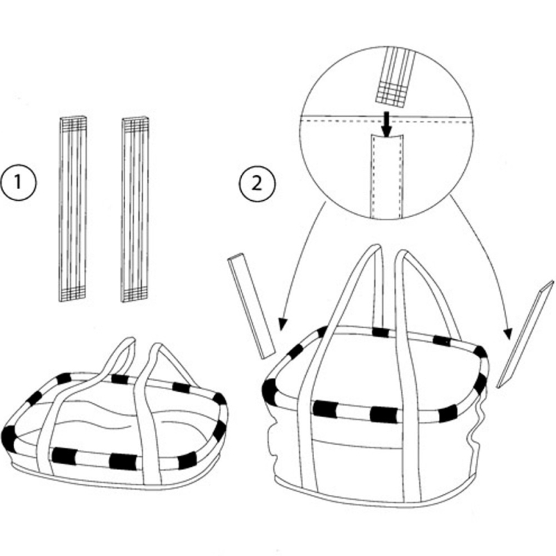 Koszyk na rower KlickFix Bikebasket Floral