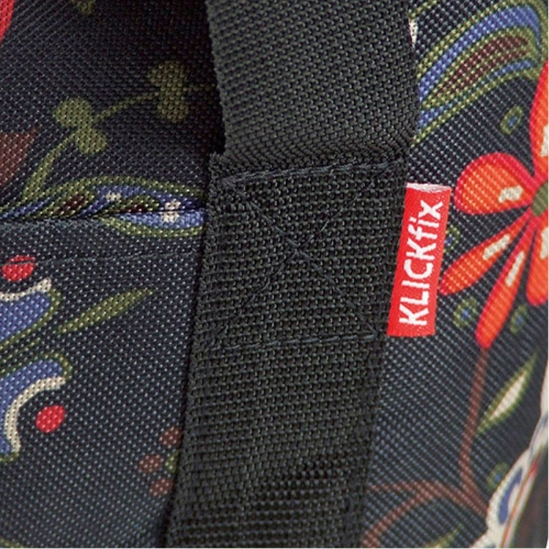 Koszyk na rower KlickFix Bikebasket Folklore Black