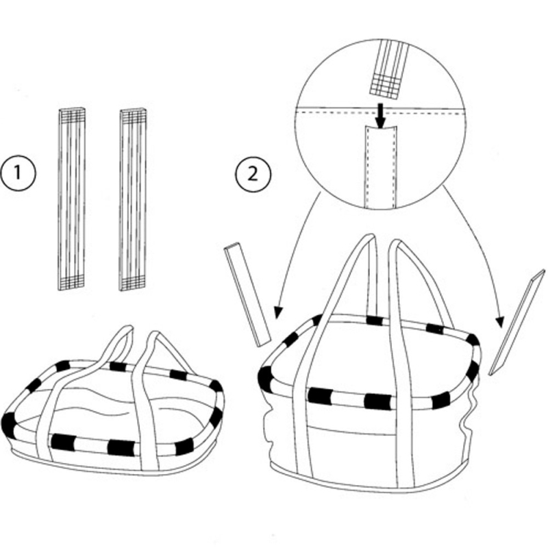 Koszyk na rower KlickFix Bikebasket Black Dots