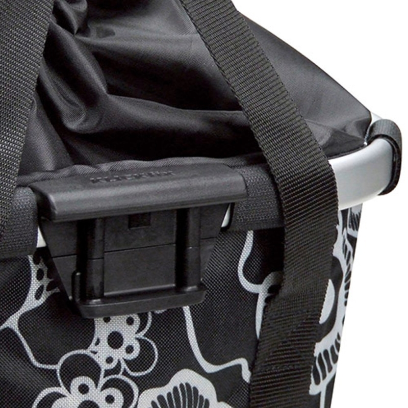 Koszyk na rower KlickFix Bikebasket Fleur Black