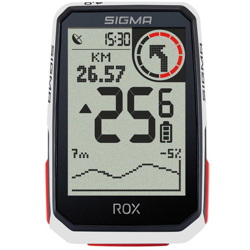 Licznik rowerowy Sigma ROX 4.0 HR Set biały