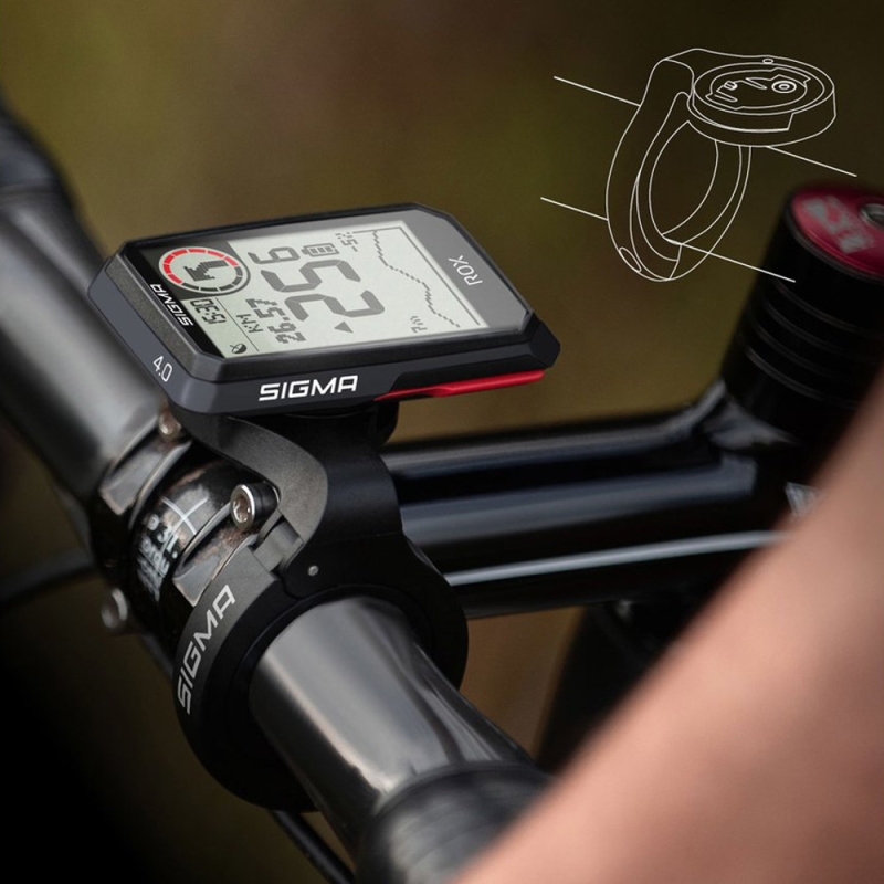 Nawigacja rowerowa Sigma ROX 4.0 Sensor Set czarny
