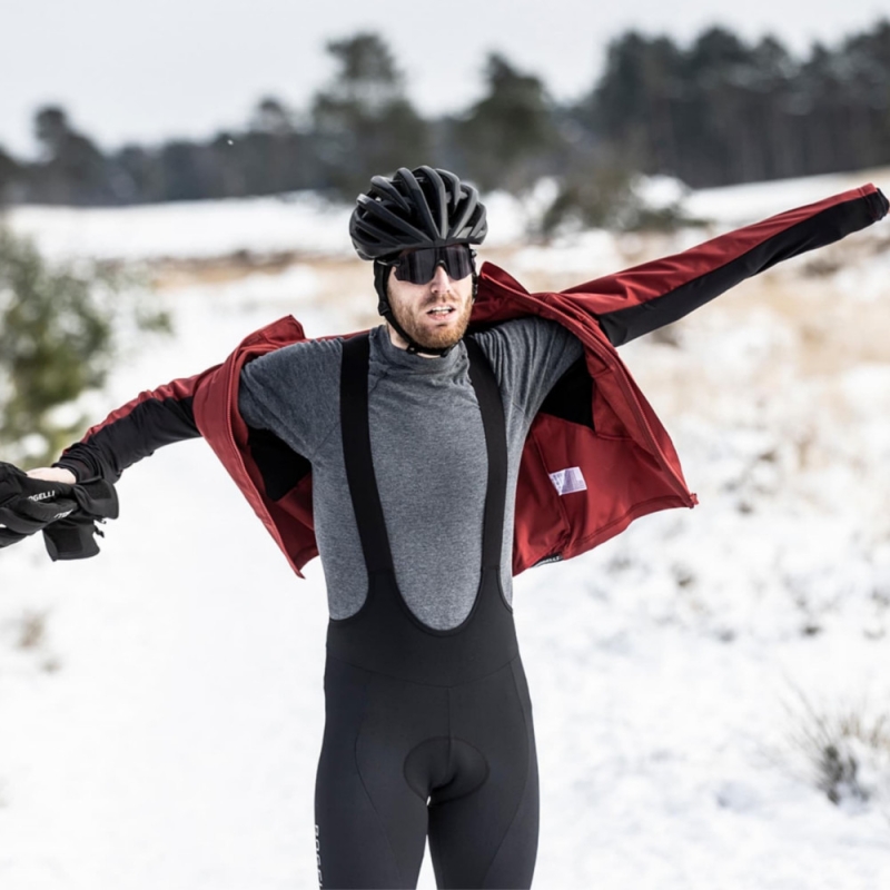 Spodnie rowerowe z szelkami Rogelli Essential czarne