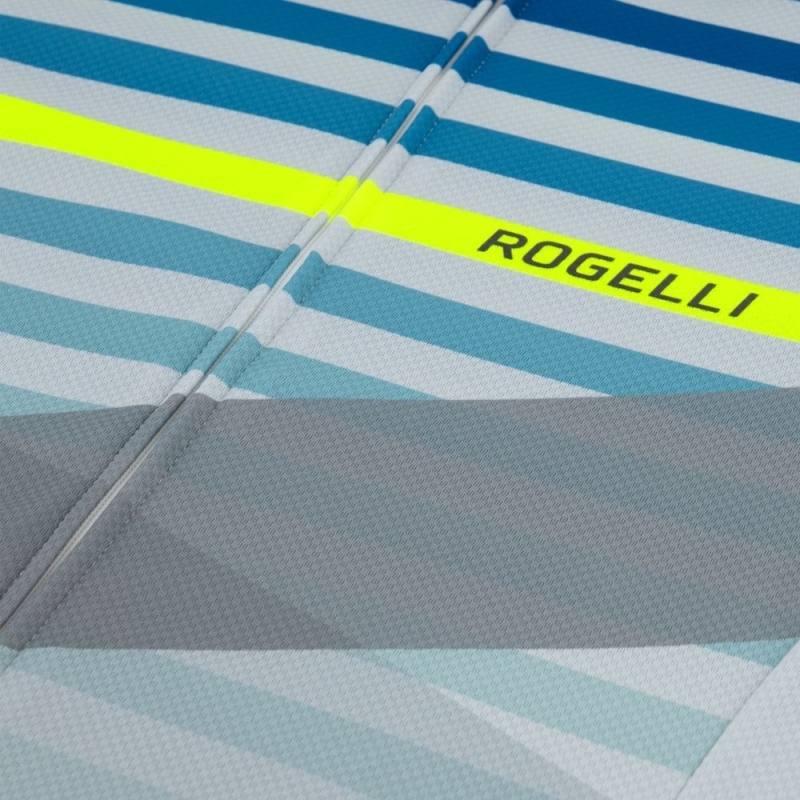 Koszulka rowerowa Rogelli Stripe szara