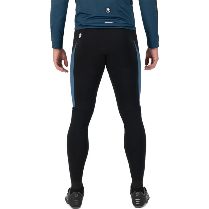 Spodnie rowerowe z wkładką Rogelli Tyro czarno-niebieskie