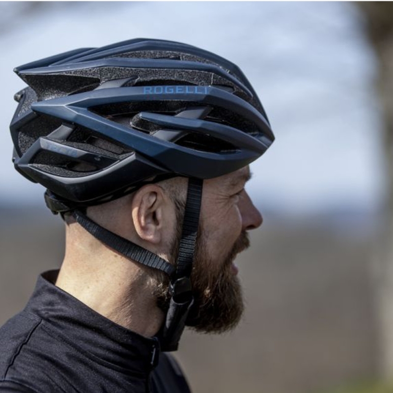 Kask rowerowy Rogelli Tecta czarno-granatowy