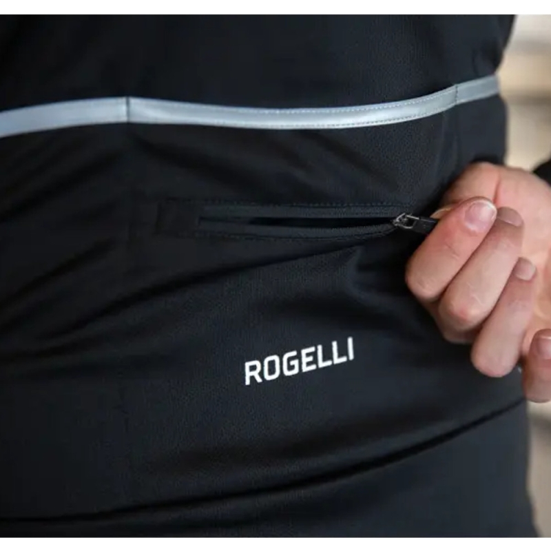 Koszulka rowerowa z długim rękawem Rogelli Caluso 2.0 czarna