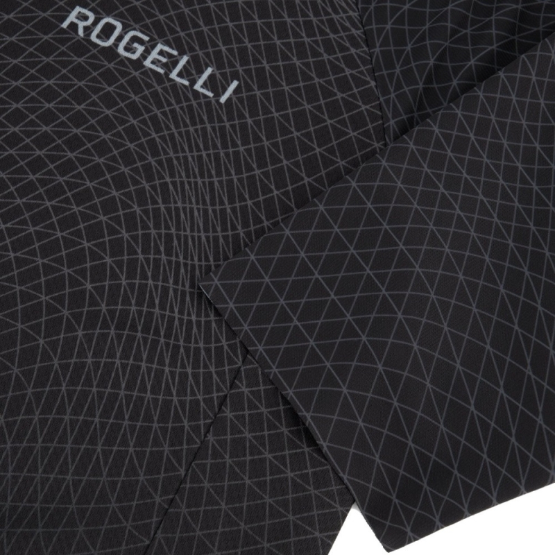 Koszulka rowerowa Rogelli Weave czarno-szara