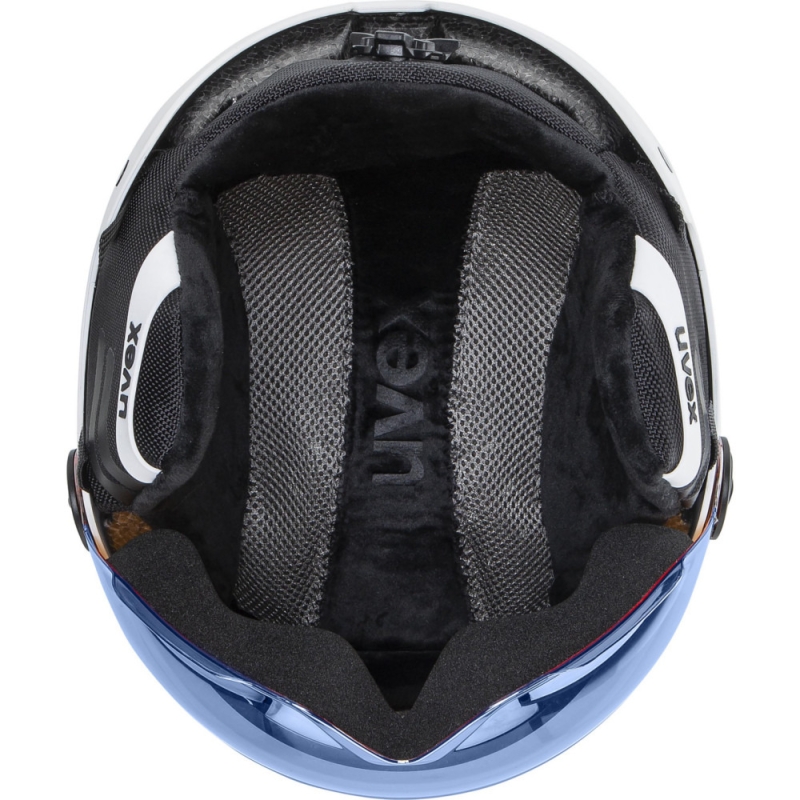 Kask narciarski Uvex Rocket Jr Visor biały