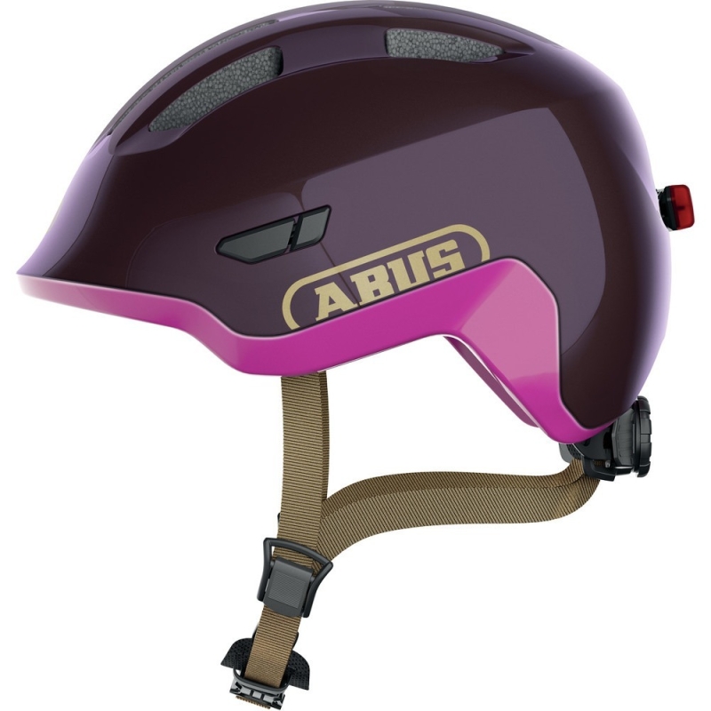 Kask rowerowy Abus Smiley 3.0 ACE LED fioletowy