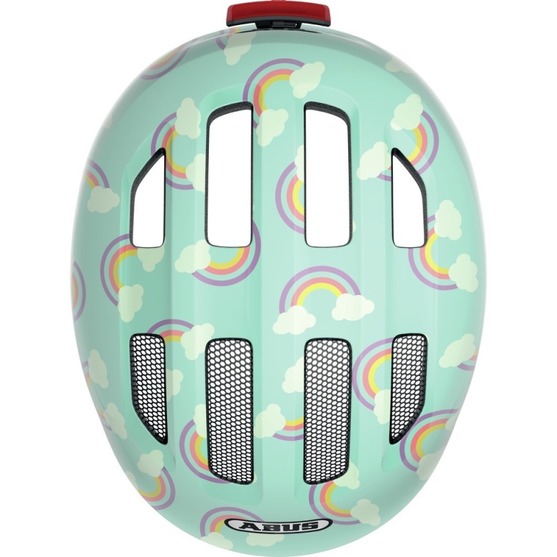 Kask rowerowy Abus Smiley 3.0 LED zielony