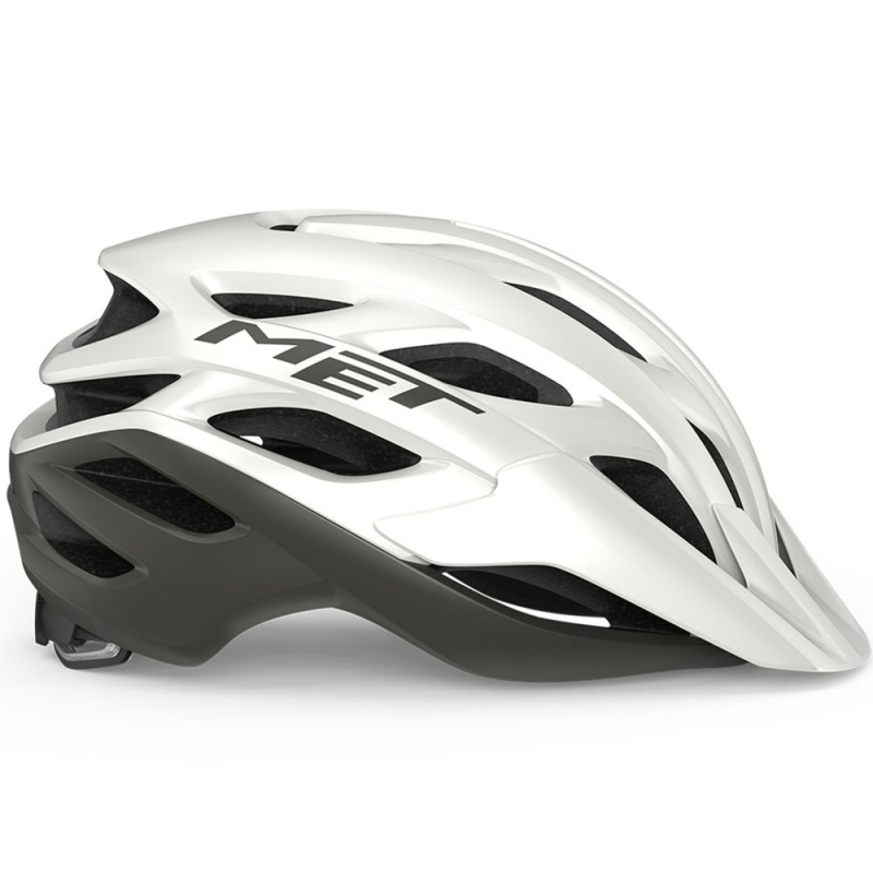 Kask rowerowy MET Veleno MIPS biało-szary