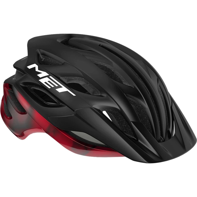 Kask rowerowy MET Veleno MIPS czarno-czerwony