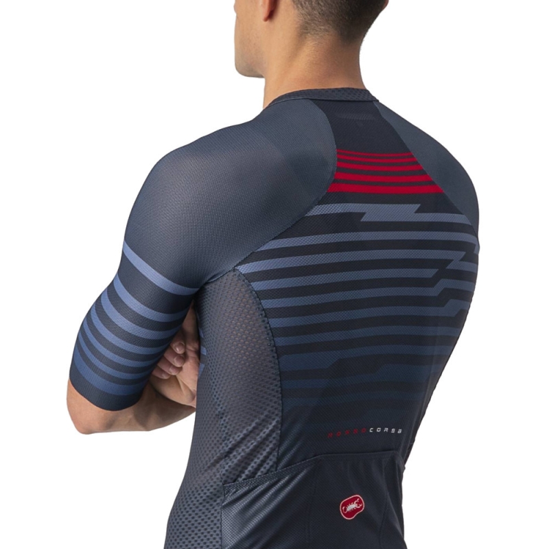 Koszulka Castelli Climbers 3.0 SL granatowa