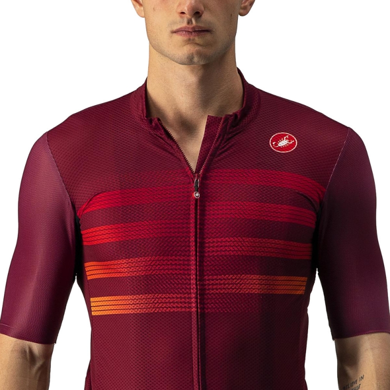 Koszulka Castelli Endurance Pro czerwona