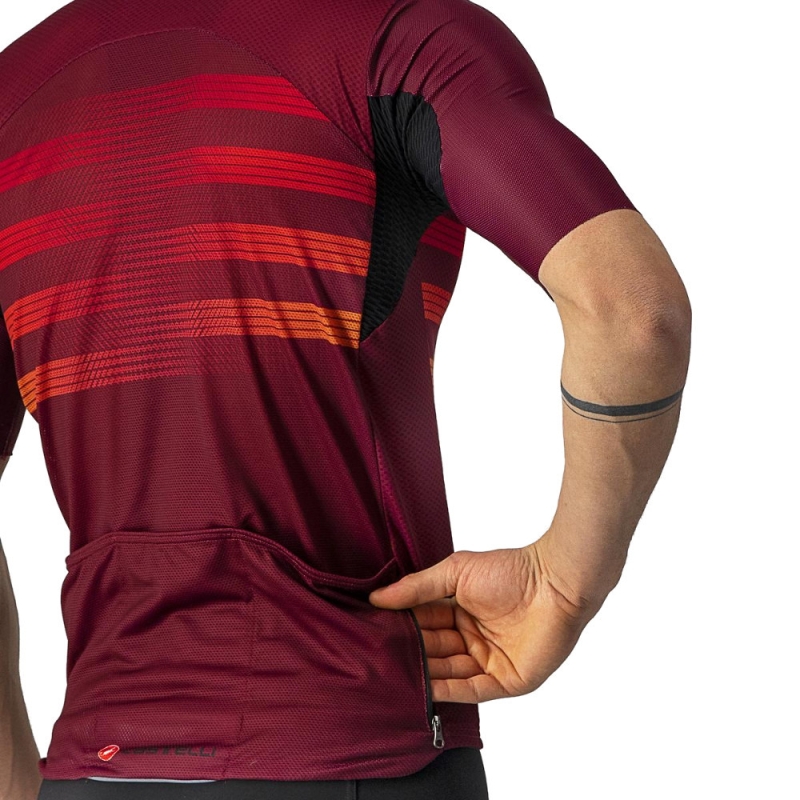 Koszulka Castelli Endurance Pro czerwona