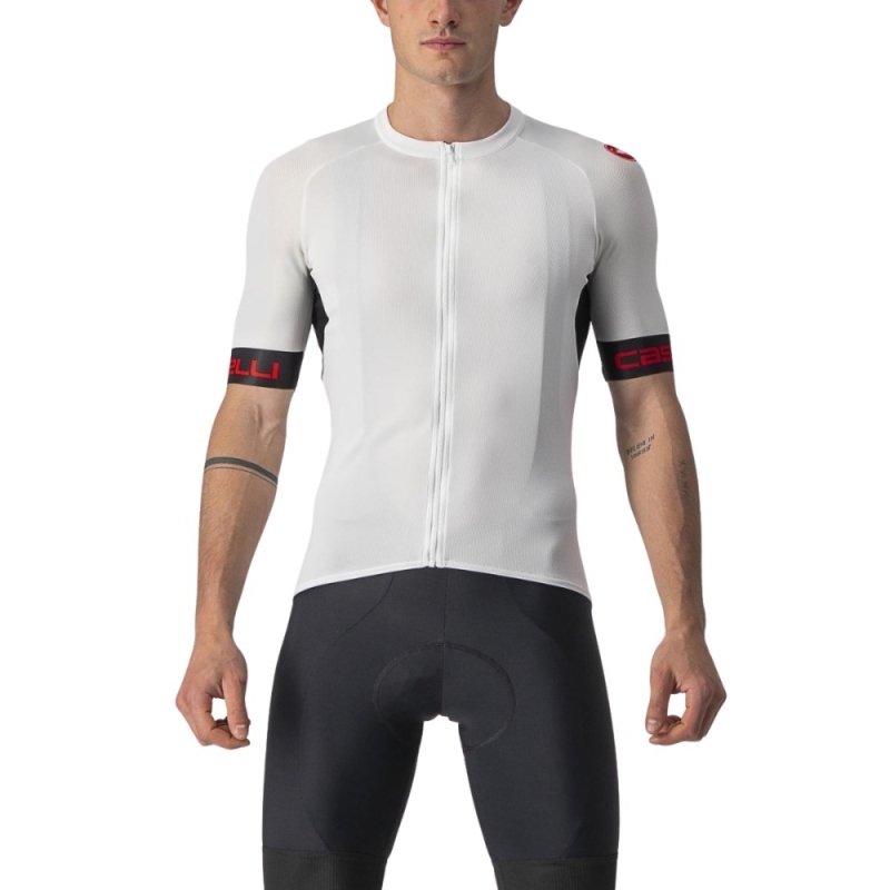 Koszulka rowerowa Castelli Entrata VI biała