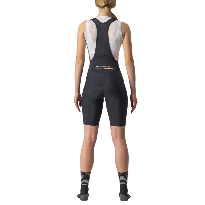 Spodenki rowerowe damskie Castelli Unlimited W czarne