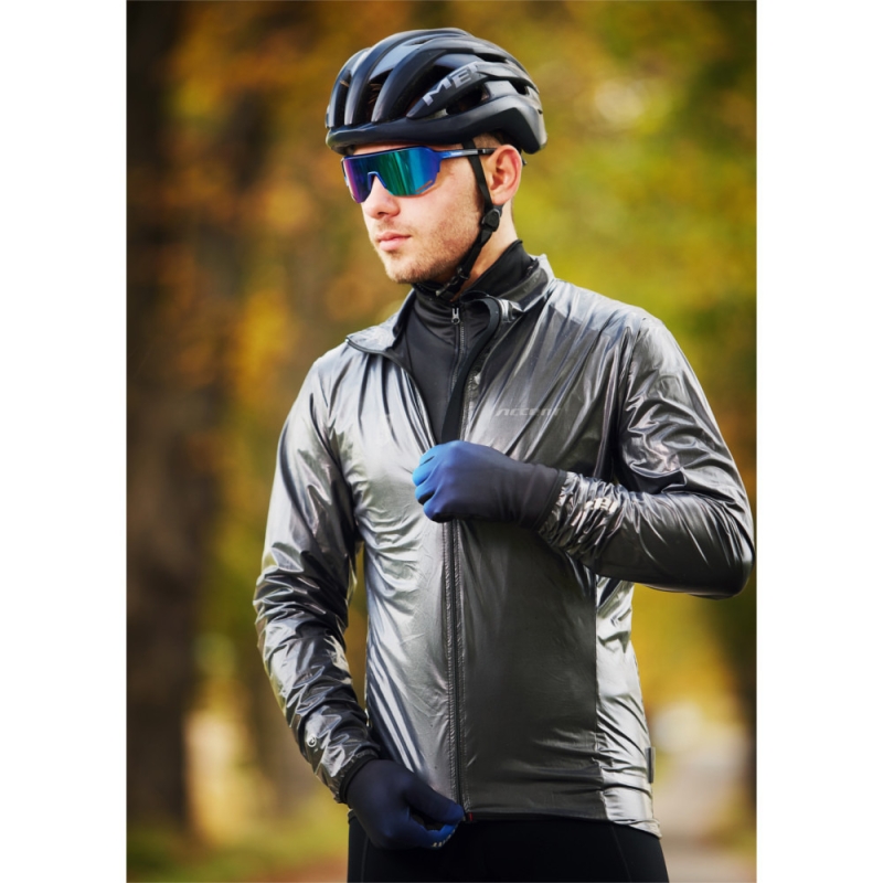 Kurtka rowerowa Accent Hero srebrna