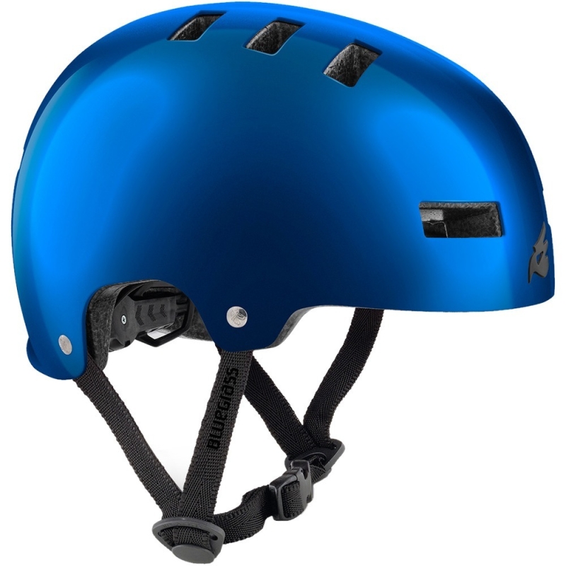 Kask rowerowy orzech Bluegrass Super Bold niebieski