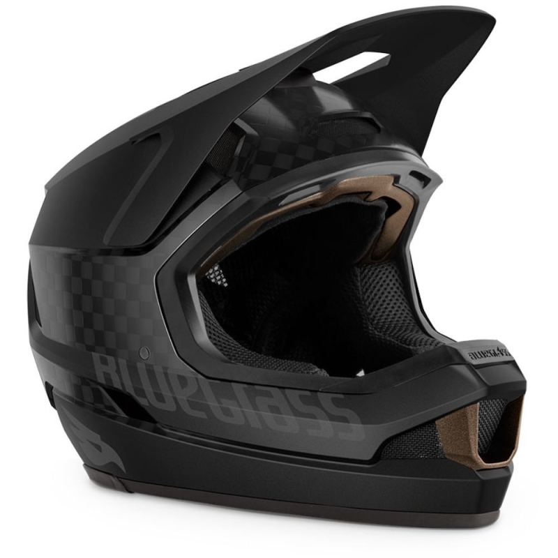 Kask rowerowy Fullface Bluegrass Legit Carbon MIPS czarny mat