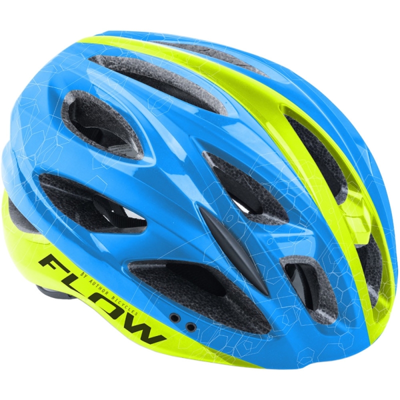 Kask rowerowy Author Flow X9 niebiesko-żółty