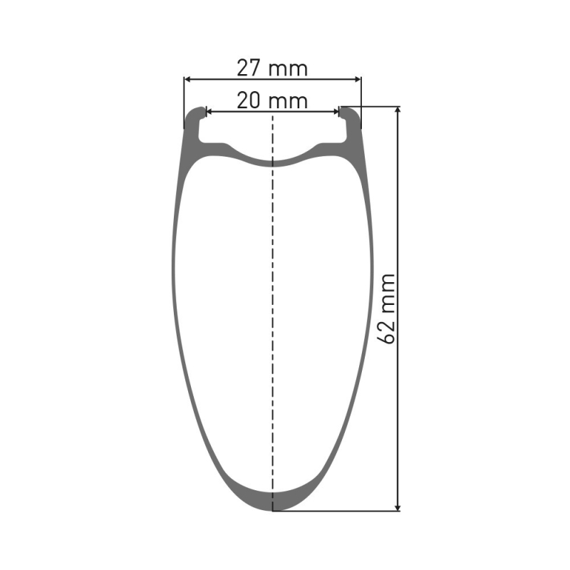 Koło tylne DT Swiss HEC 1400 Spline 62 DB Boost