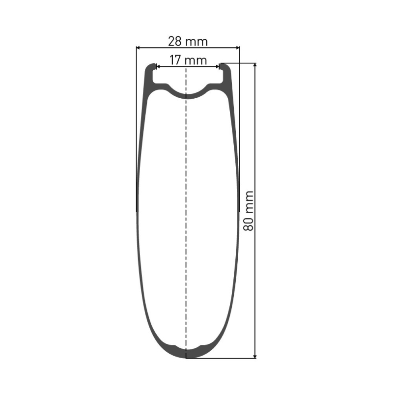 Koło przednie DT Swiss ARC 1100 Dicut 80