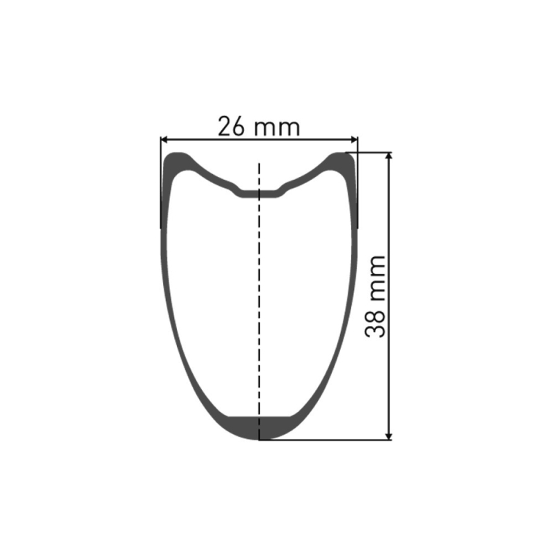 Koło przednie DT Swiss CRC 1100 Spline DB