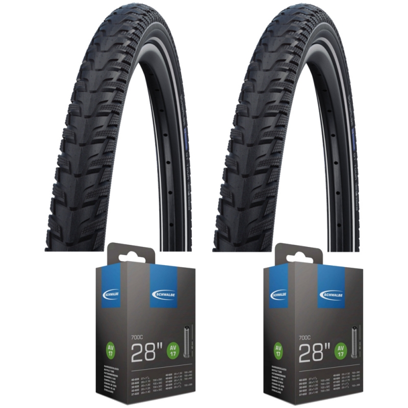 Komplet opon i dętek Schwalbe Energizer Plus Tour 28 Reflex Auto