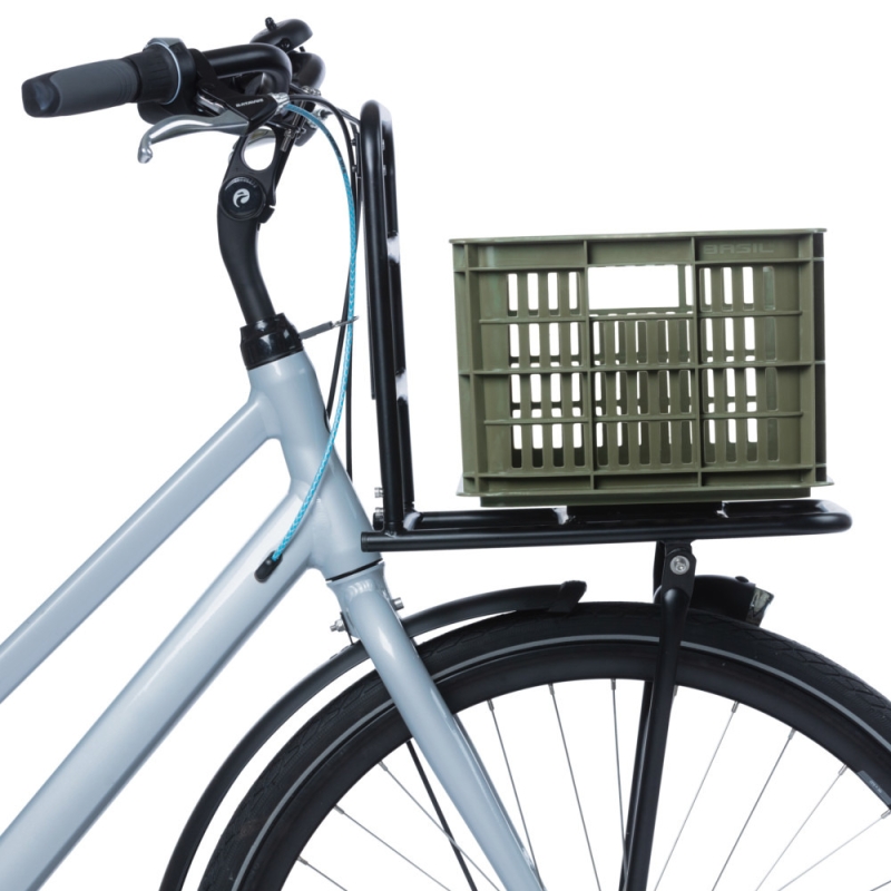 Koszyk na rower Basil Crate oliwkowy