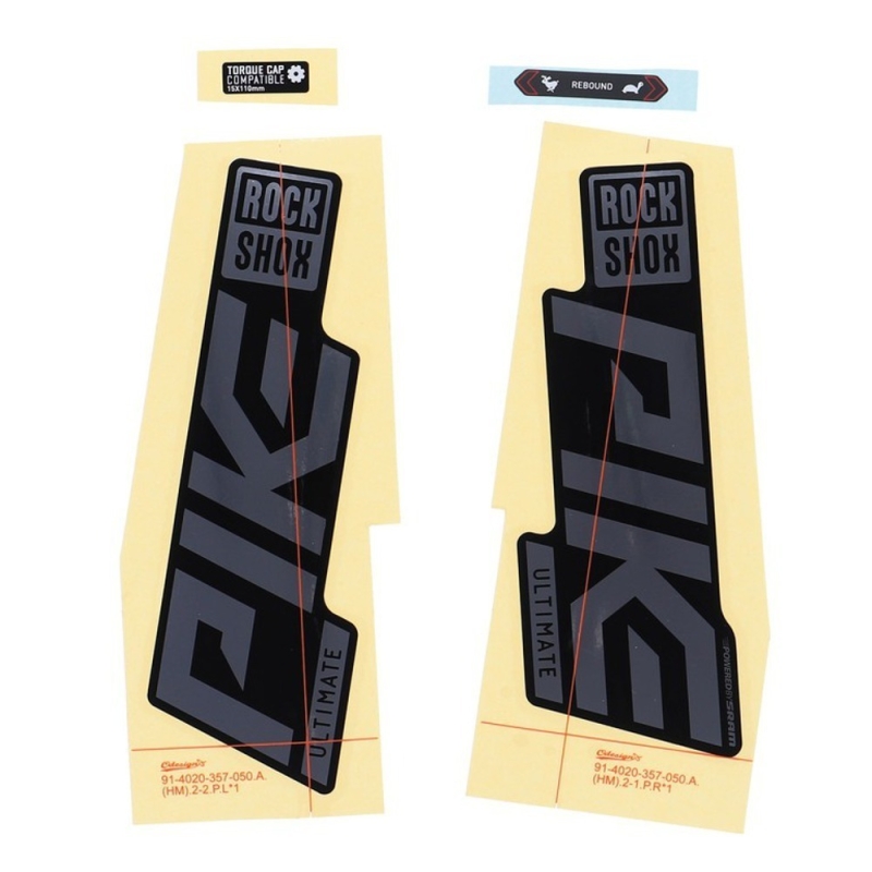 Naklejki na amortyzator Rock Shox Pike Ultimate szare