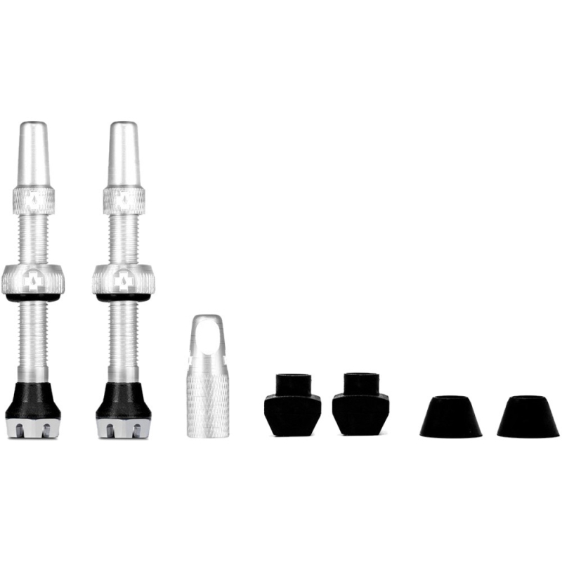 Zestaw wentyli Muc-Off V2 Tubeless Valves srebrny