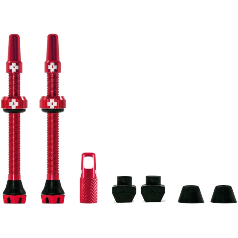 Zestaw wentyli Muc-Off V2 Tubeless Valves czerwony
