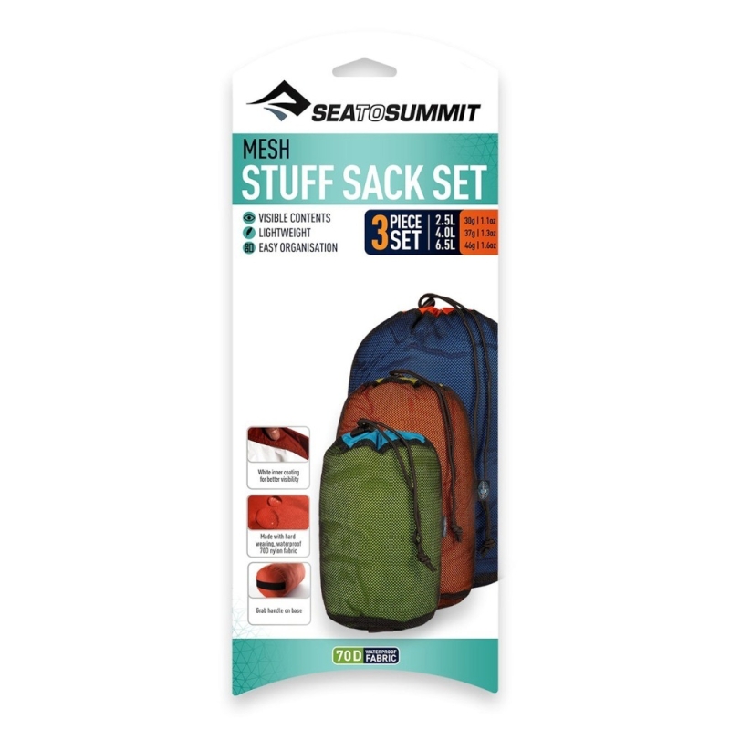 Zestaw worków turystycznych Sea to Summit Mesh Stuff Sack 3 Piece Set
