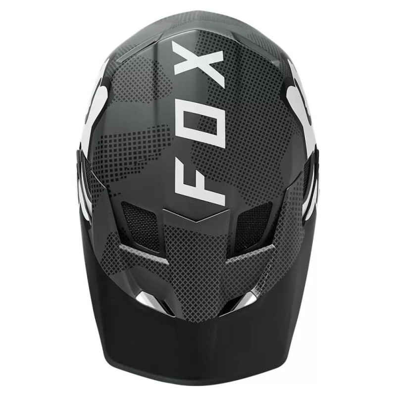 Kask rowerowy Fullface Fox Rampage Comp MIPS szaro-biały