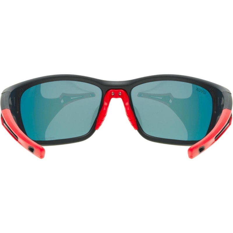 Okulary rowerowe Uvex Sportstyle 232 P czarno-czerwone