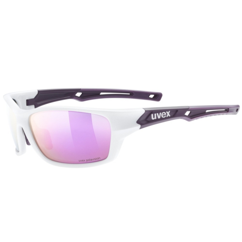 Okulary rowerowe Uvex Sportstyle 232 P biało-czarne