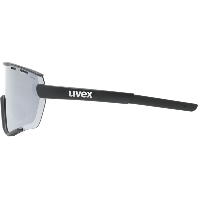 Okulary rowerowe Uvex Sportstyle 236 Set czarno-szare