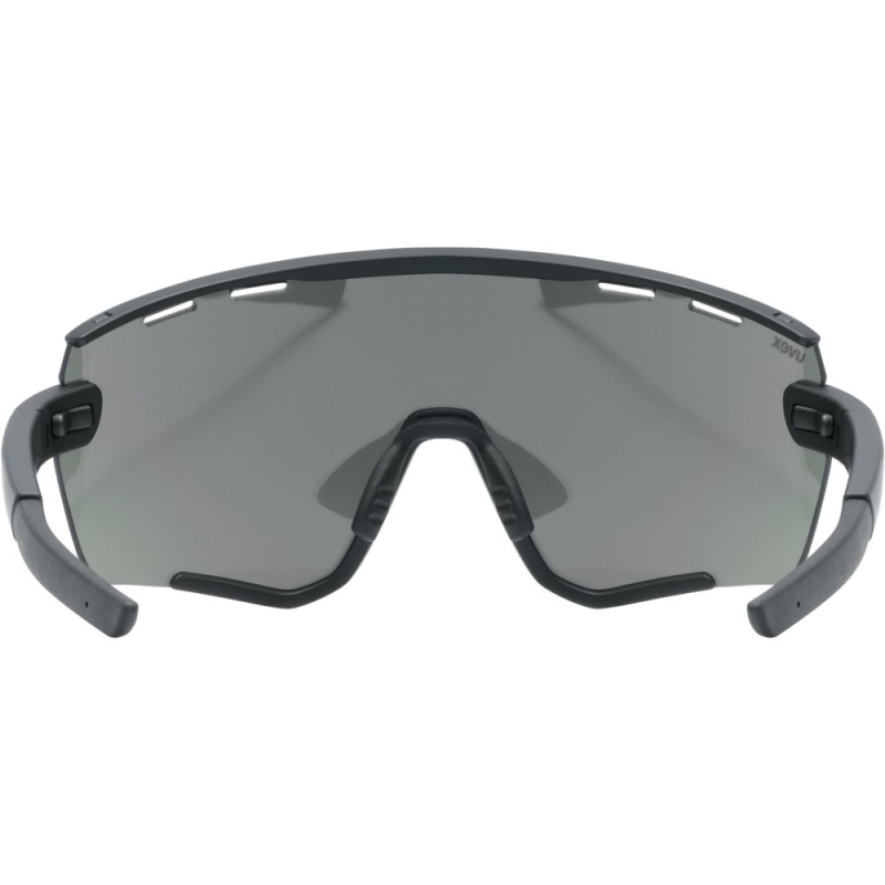 Okulary rowerowe Uvex Sportstyle 236 Set czarno-szare