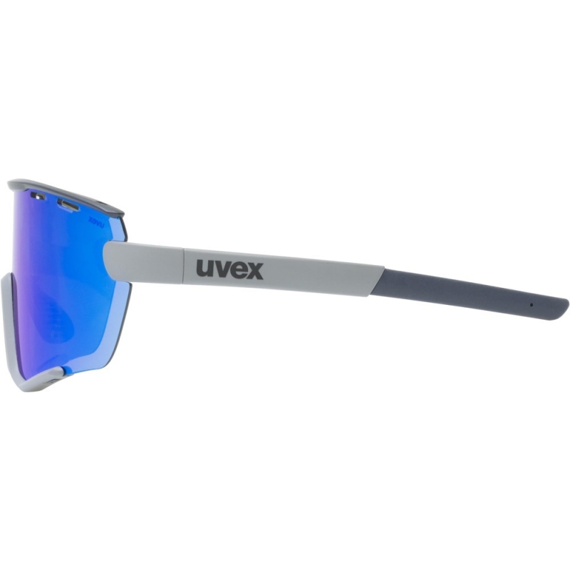 Okulary rowerowe Uvex Sportstyle 236 Set szaro-niebieskie