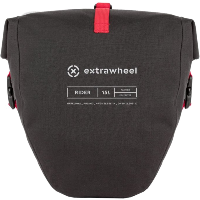 Sakwy Extrawheel Rider czarno-czerwone