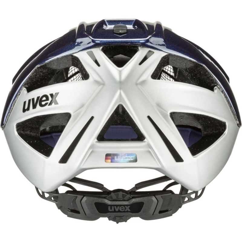 Kask rowerowy Uvex Gravel-X niebiesko-srebrny