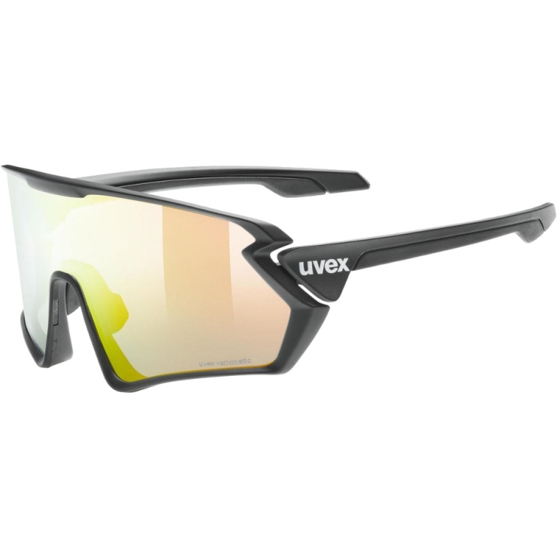 Okulary rowerowe Uvex Sportstyle 231 V Set czarno-czerwone