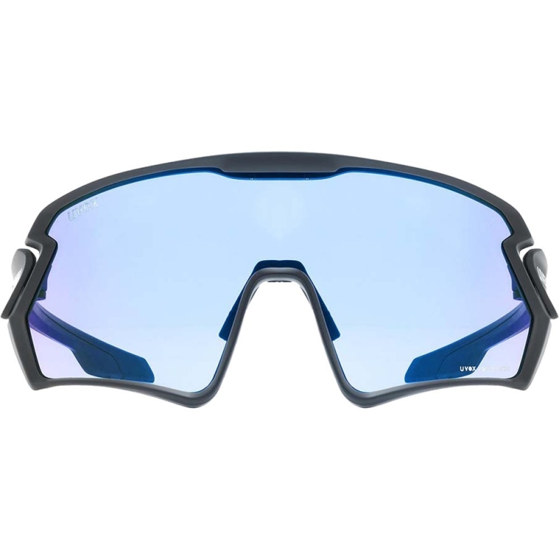 Okulary rowerowe Uvex Sportstyle 231 V Set czarno-niebieskie