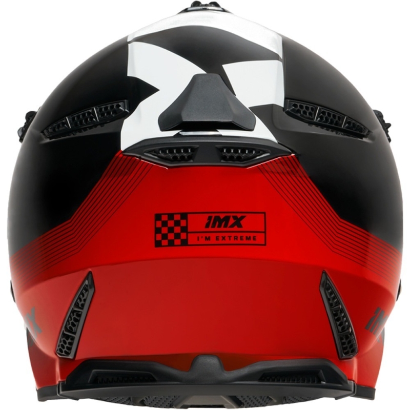 Kask cross IMX FMX-02 czarno-czerwony