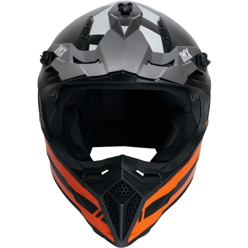 Kask cross IMX FMX-02 czarno-pomarańczowy