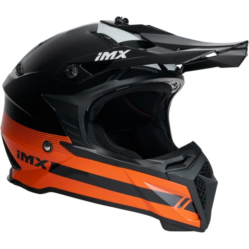 Kask cross IMX FMX-02 czarno-pomarańczowy